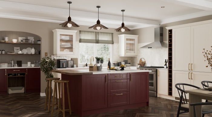 Shaker Timber Kitchen in Spectrum | Matt Finish | Wren
