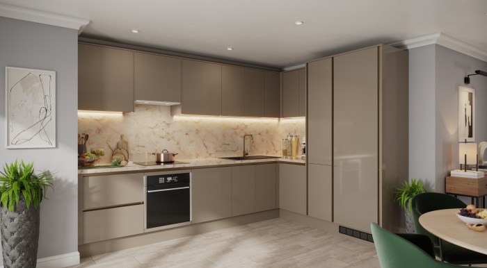 Milano Ultra Kitchen in Truffle Gloss | Gloss Finish | Wren