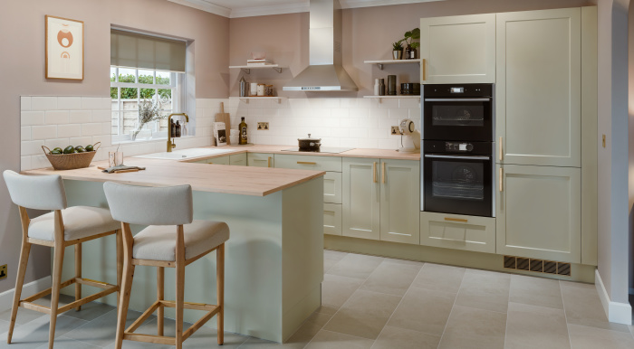 Shaker Chelsea Kitchen in Sage Green | Wren