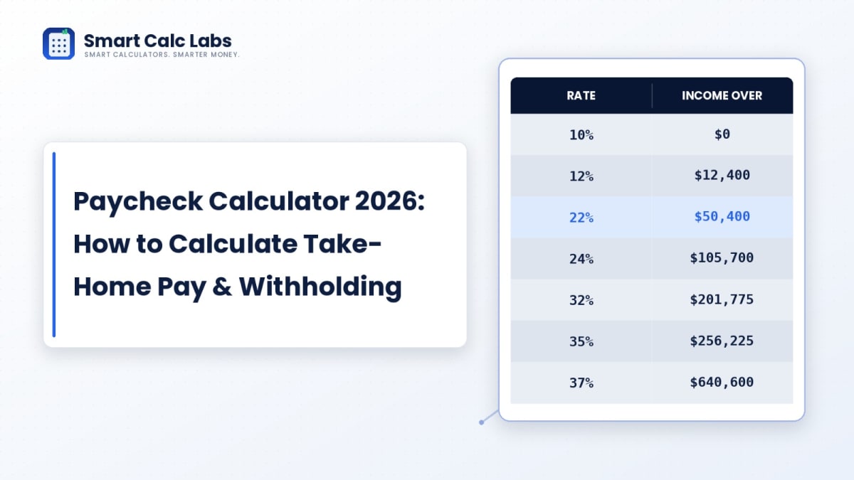 2026 Paycheck Calculator and Take-Home Pay Breakdown Guide