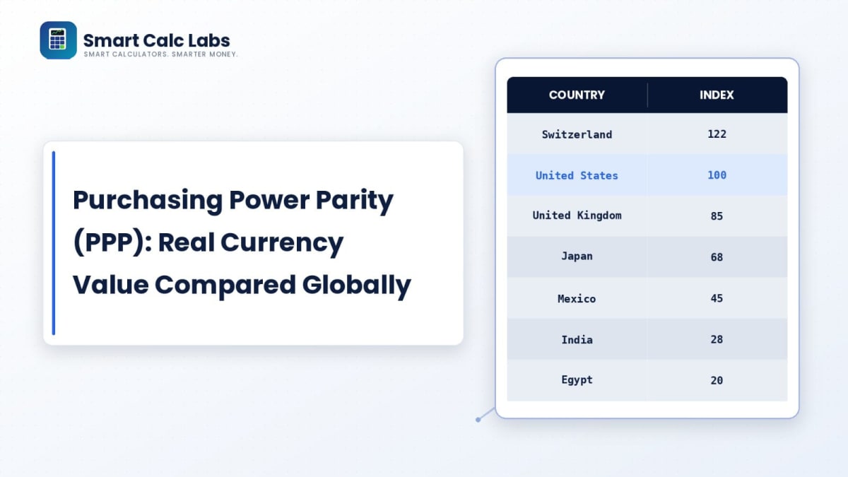 Purchasing Power Parity (PPP) Explained: How Real Currency Values & Living Costs Compare Globally