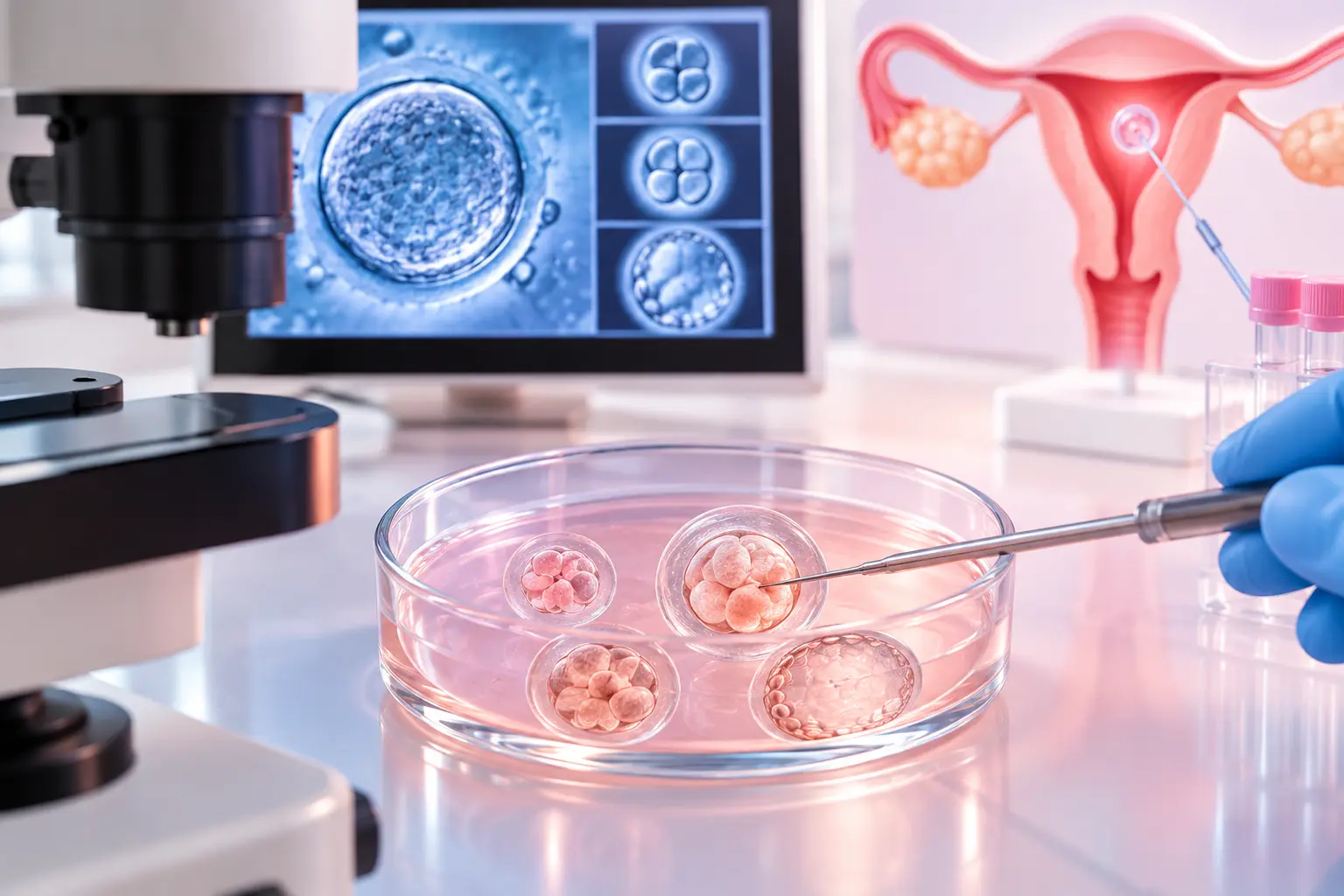Infertility Treatment in Vizag Medical illustration representing IVF treatment