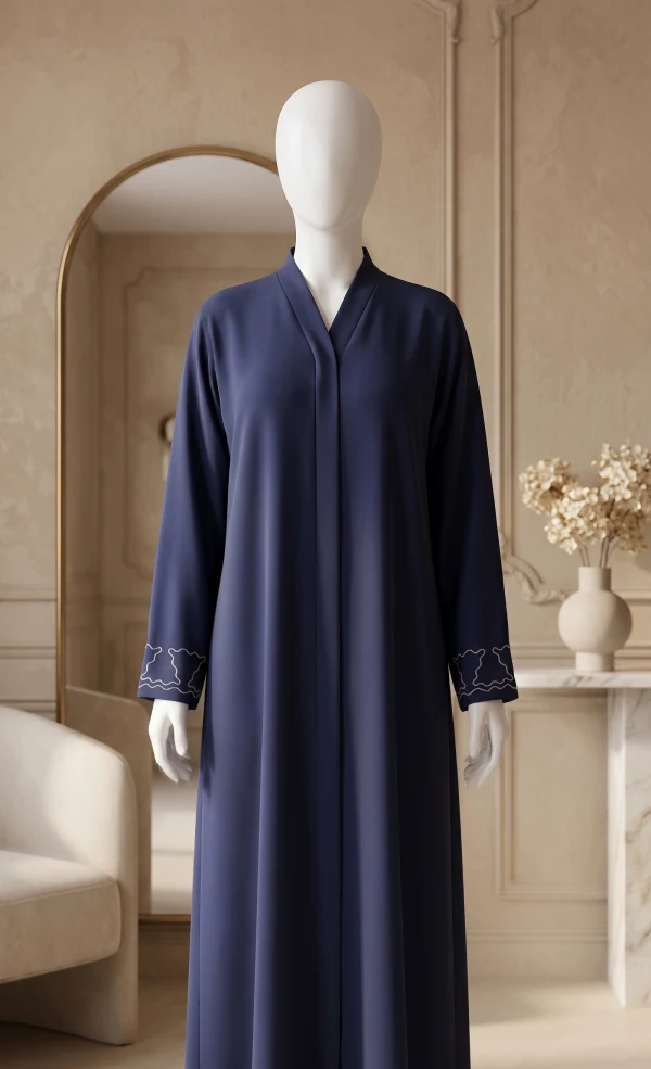Sapphire – Blue Wave Embroidered Abaya