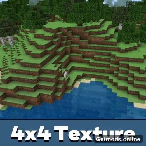 4×4 Texture Pack for Minecraft PE