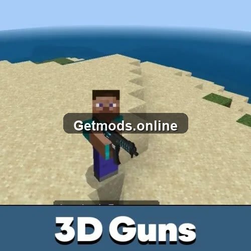 3D Gun Mod for Minecraft PE