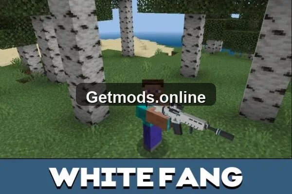 White Fang from 3D Guns Mod for Minecraft PE
