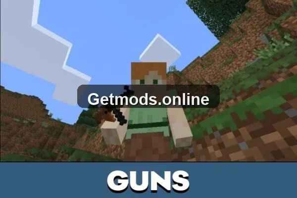 Guns from 3D Guns Mod for Minecraft PE
