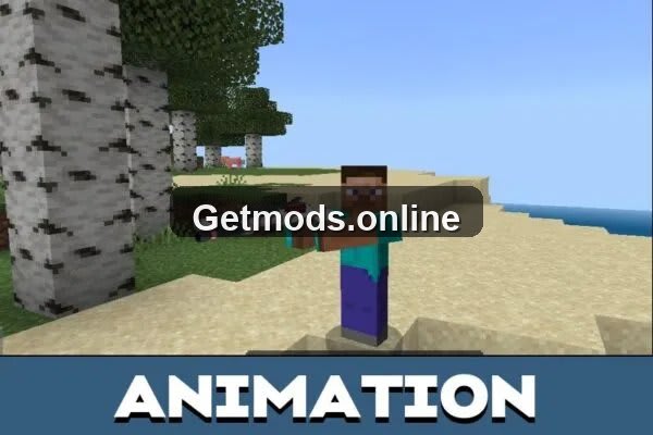 Animation from 3D Guns Mod for Minecraft PE