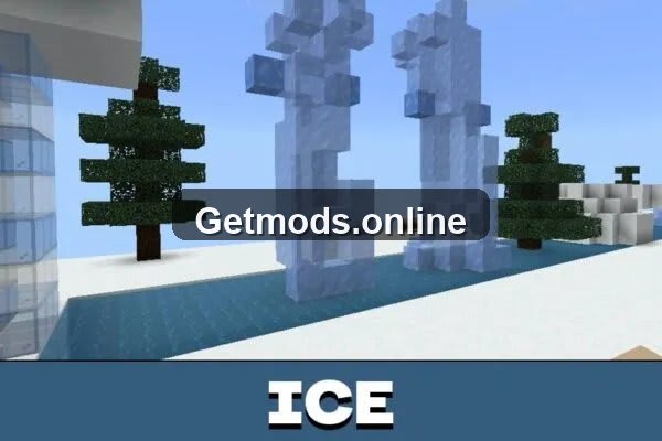 Ice from 3D Parkour map for Minecraft PE