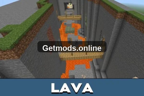 Lava from 3D Parkour map for Minecraft PE