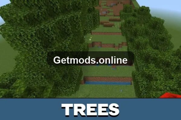 Trees from 3D Parkour map for Minecraft PE