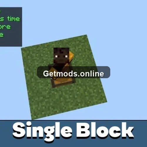 Survival on a Single Block Map for Minecraft PE