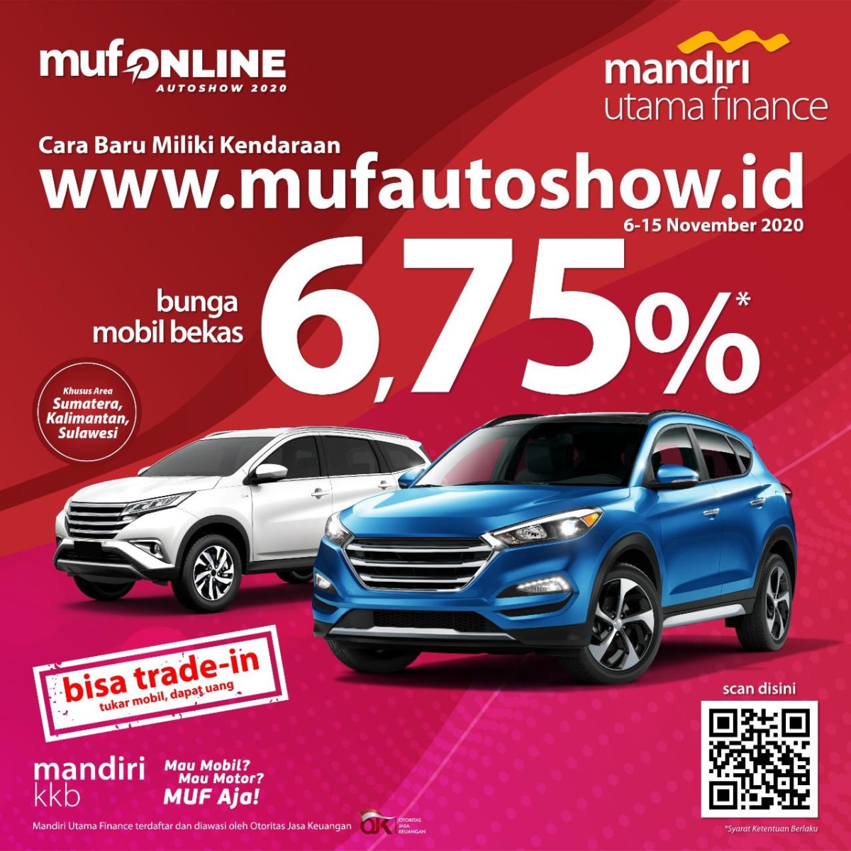 Dapatkan Mobil Bekas Bunga Hanya 6,75%