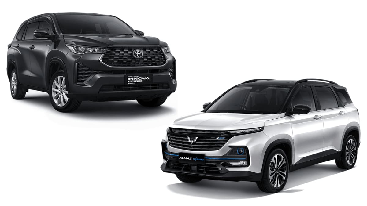 Toyota Kijang Innova Zenix Hybrid vs. Wuling Almaz Hybrid