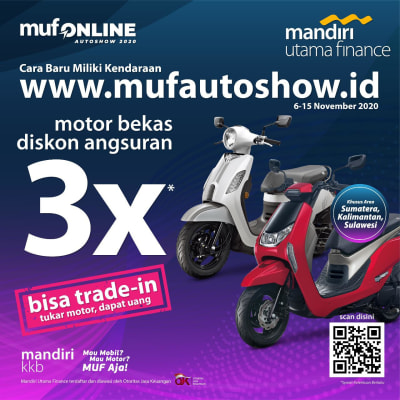 Promo Potong Angsuran s.d 3x, Bisa Trade In, Tukar Motor, Dapat Uang