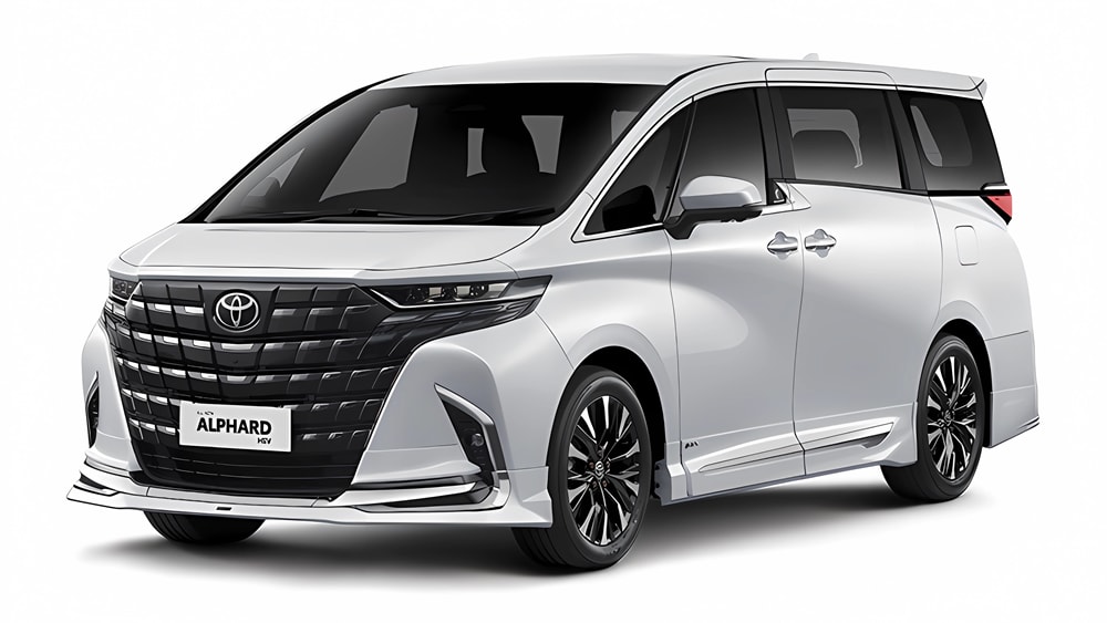 Tampak depan all new alphard hev