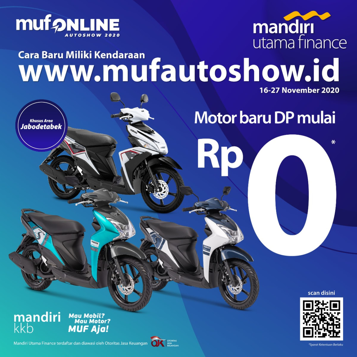 Promo Motor Baru dengan DP  Mulai Rp 0 MUF AUTOSHOW