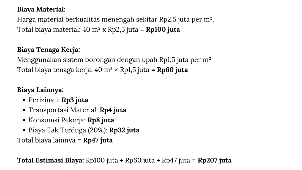 Biaya Bangun Rumah per Meter