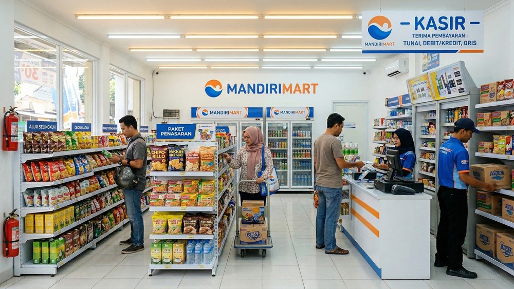 5 tips dan strategi buka minimarket agar sukses mulai dari survei lokasi dan pengelolaan stok barang.