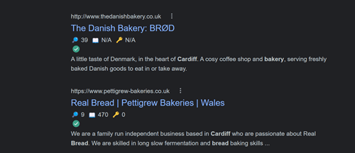 examples of another searches from google