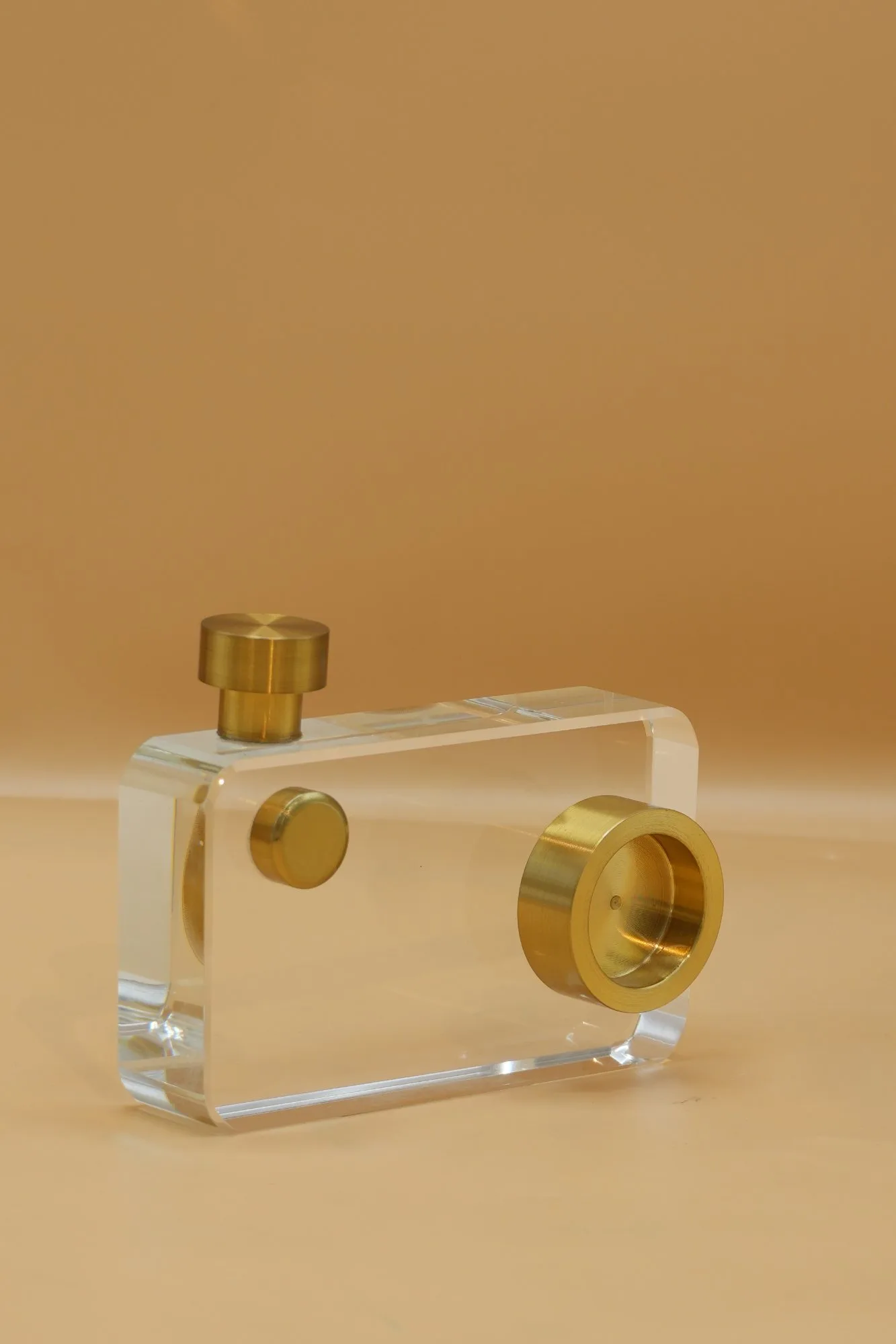 Modern Crystal & Gold Decorative Accent