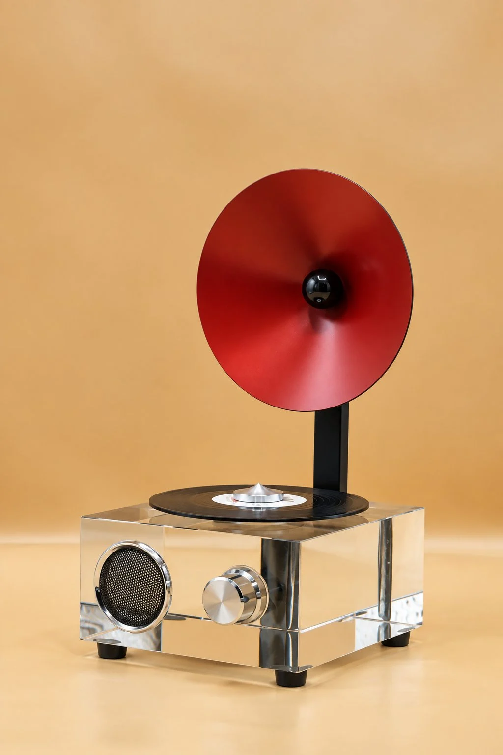 Vintage Vinyl Gramophone Decorative Sculpture