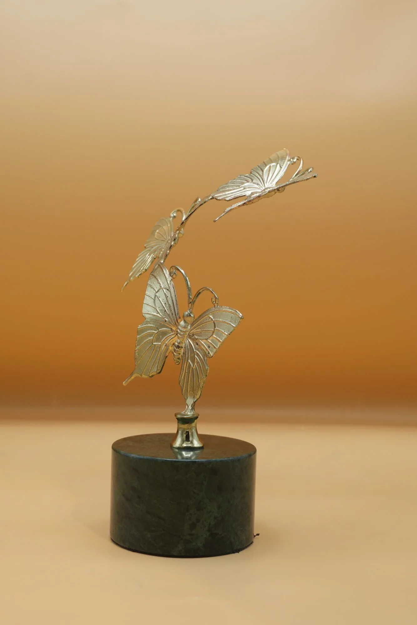 Golden Butterfly Trio Sculpture