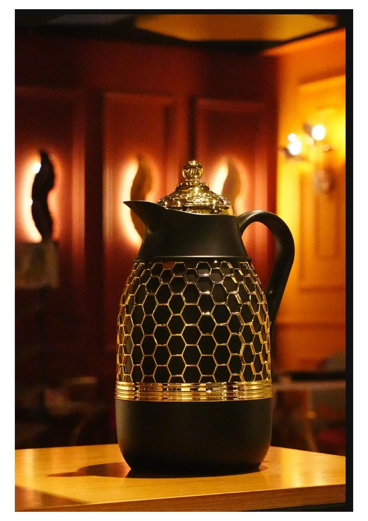 Premium Honeycomb Design Insulated Tea & Coffee Flask 1.0L