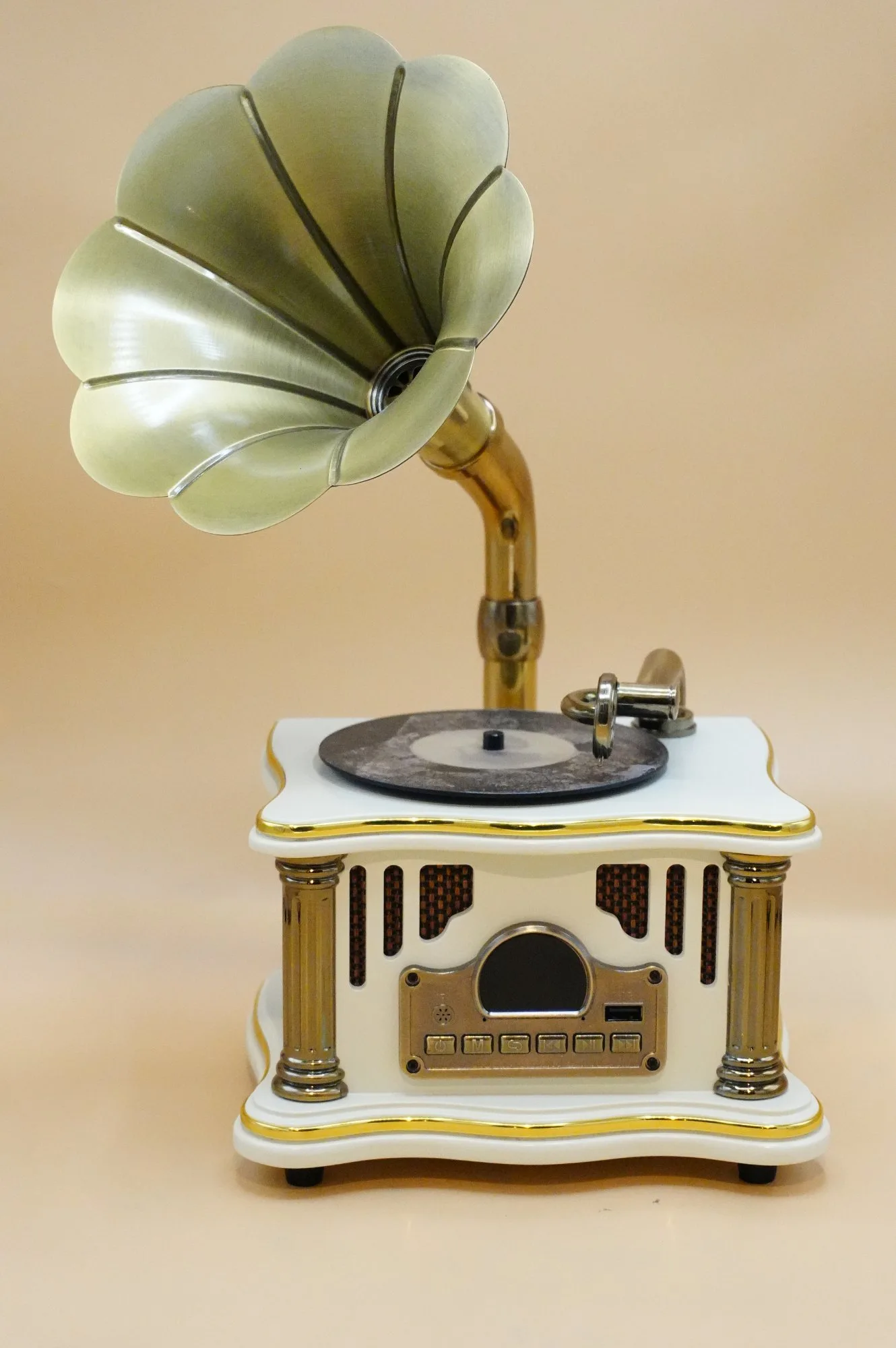 Vintage Gramophone Style Decorative Music Player
