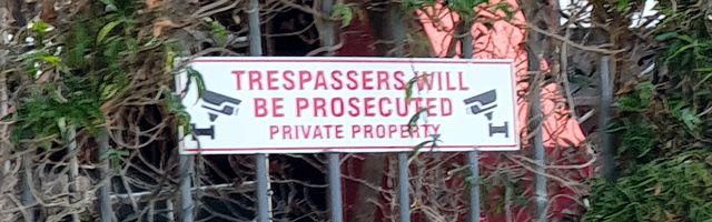 No Trespassing