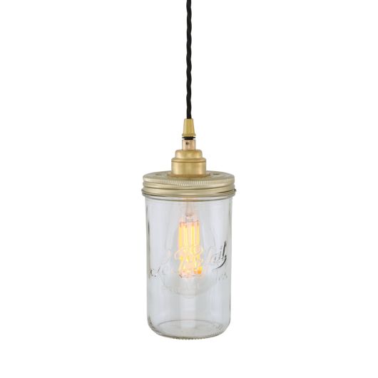 Jam Jar Vintage Retro Pendant Light Mullan Lighting