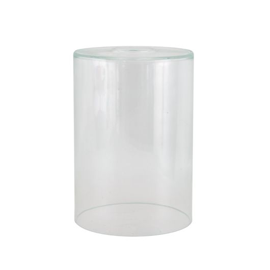 Cylinder clear glass lamp shade 14cm | Mullan Lighting
