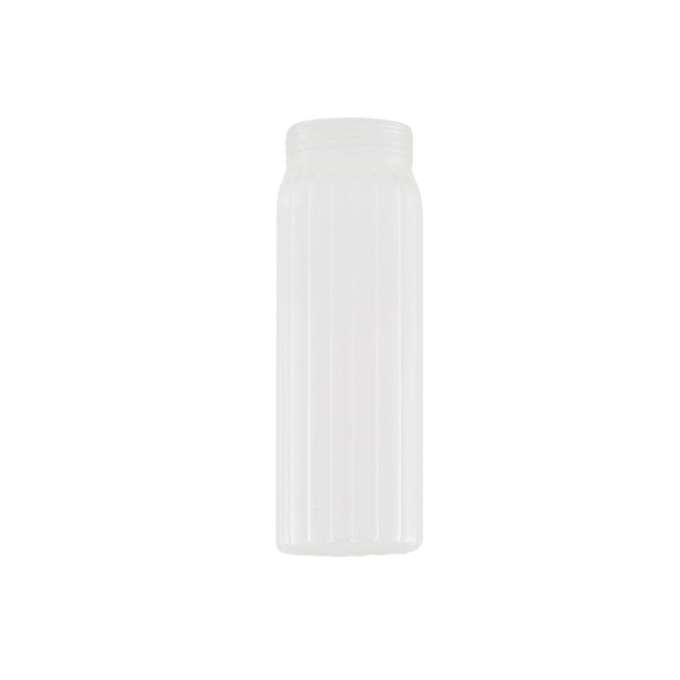 Prismatic Ribbed Tube Glass Lamp Shade 17.5cm Prismatic Ribbed Tube Glass Lamp Shade 17.5cm