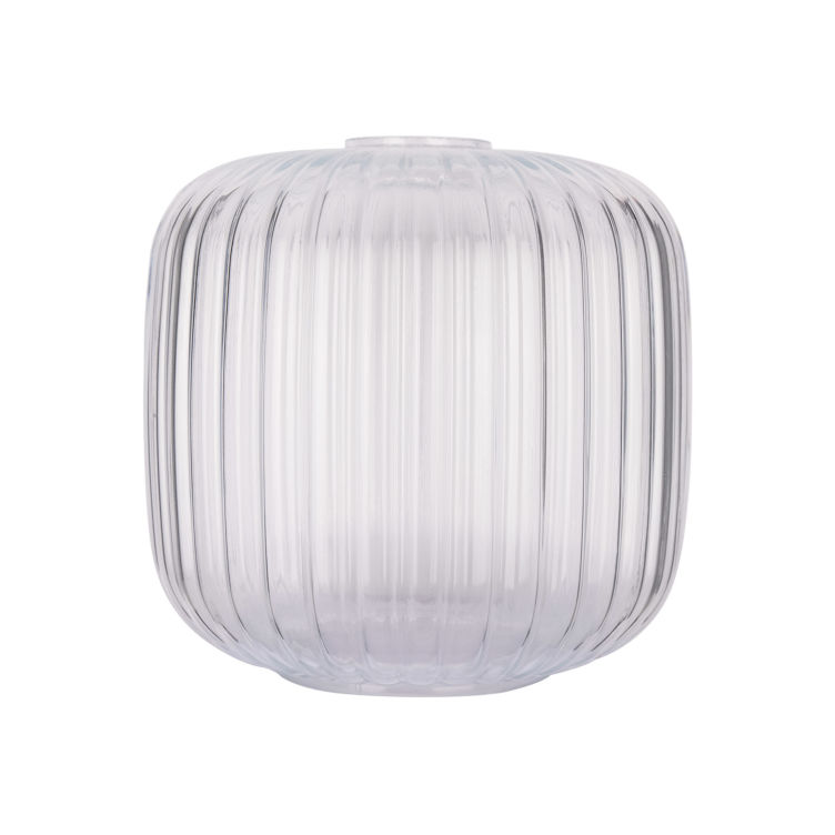 Reeded Cylindrical Glass Lamp Shade 20cm Reeded Cylindrical Glass Lamp Shade 20cm