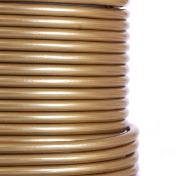 Gold PVC Flexible Cable, 3 Core