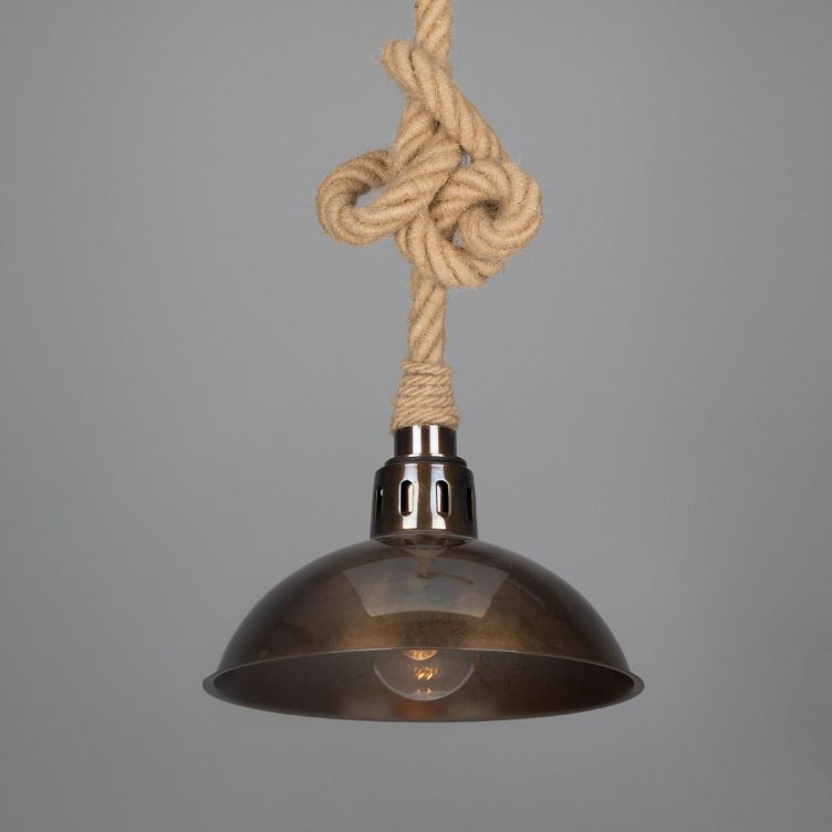 Collection de luminaires suspendus en corde de jute