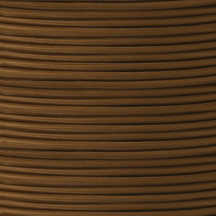 UL Listed Brown Fabric Braided Cable, 2 Core Round UL Listed Brown Fabric Braided Cable, 2 Core Round