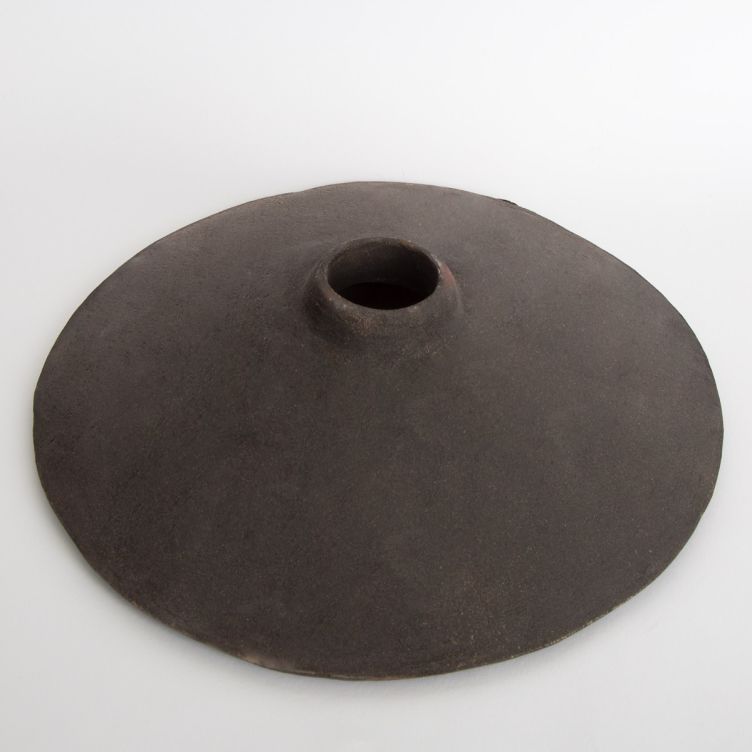 Pyrus Ceramic Lamp Shade, Black Clay 27cm Pyrus Ceramic Lamp Shade, Black Clay 27cm