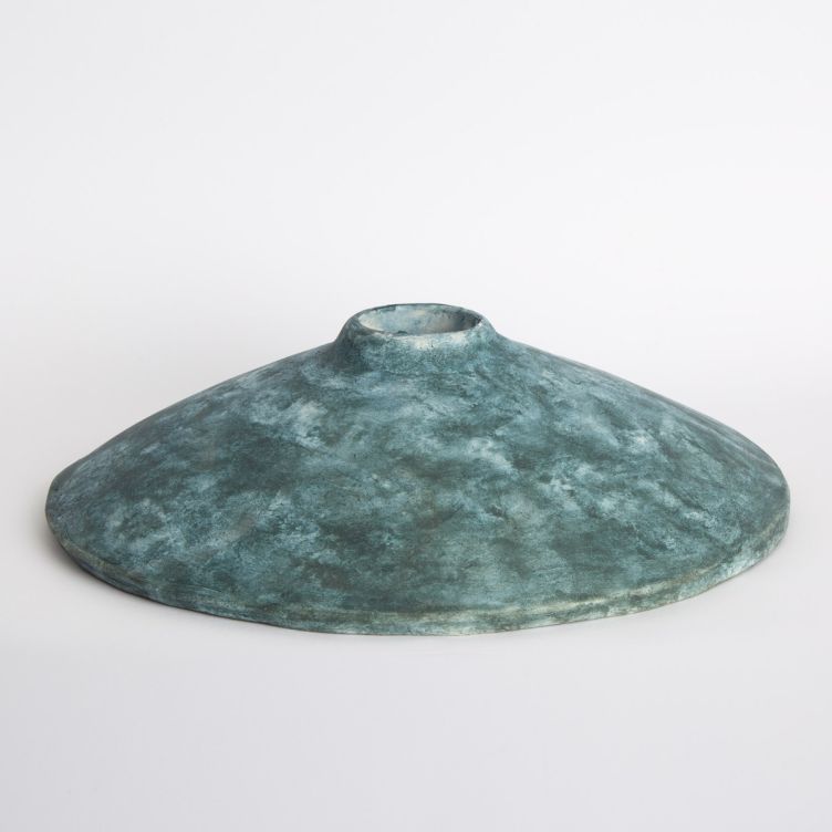 Pyrus Ceramic Lamp Shade, Blue Earth 27cm Pyrus Ceramic Lamp Shade, Blue Earth 27cm