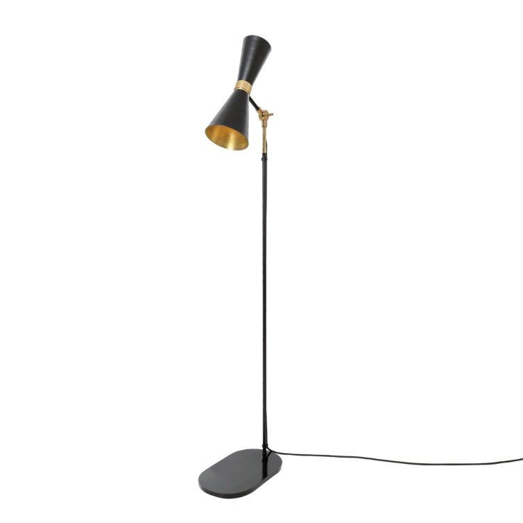 Marceau Polished Brass Modern Floor Lamp