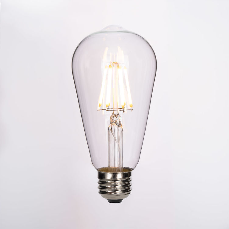 LED Teardrop Filament Bulb Dimmable E26 6W 2200k 320lm 13.5cm LED Teardrop Filament Bulb Dimmable E26 6W 2200k 320lm 13.5cm