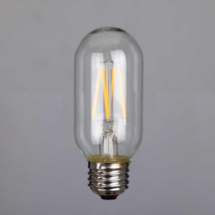LED Tube Filament Bulb Dimmable E26 4W 2300k 350lm 4.1" LED Tube Filament Bulb Dimmable E26 4W 2300k 350lm 4.1"