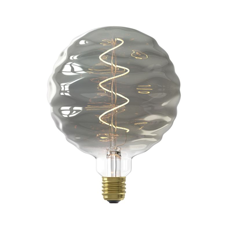 LED Titanium Ripple Effect Bulb Dimmable E27 4W 15cm