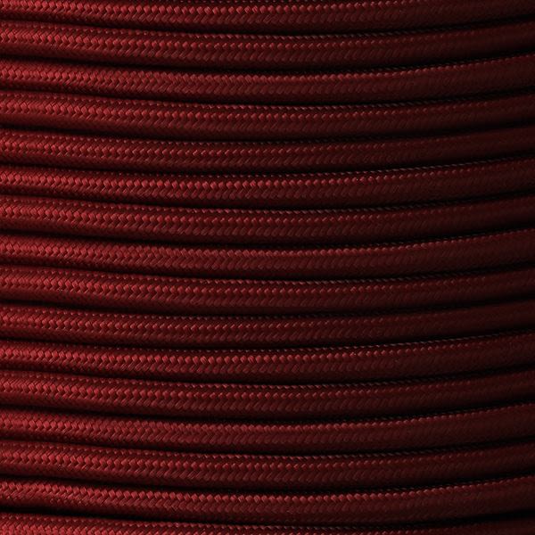 Maroon Fabric Braided Cable, 2 Core Round main product photo