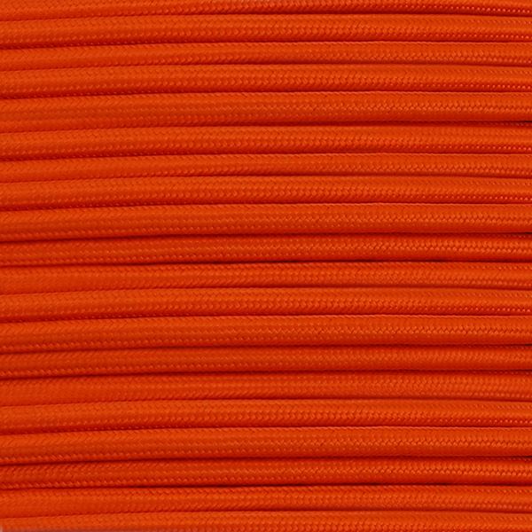 Orange Fabric Braided Cable, 2 Core Round main product photo
