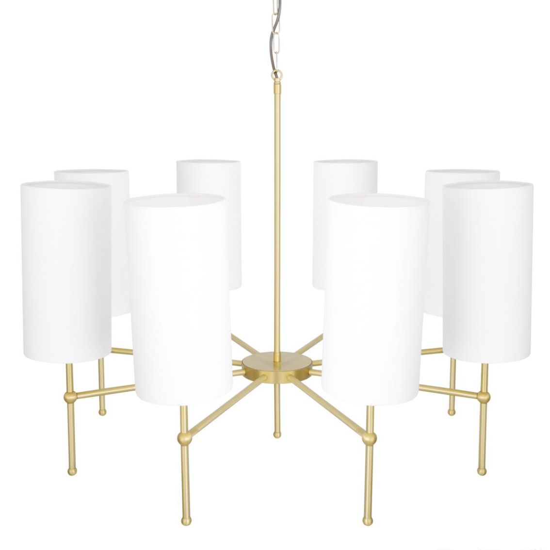 Arizona Modern Brass Chandelier, Eight-Arm main product photo