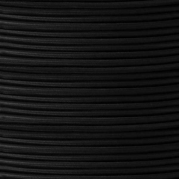 Black Fabric Braided Rubber Cable, 2 Core main product photo