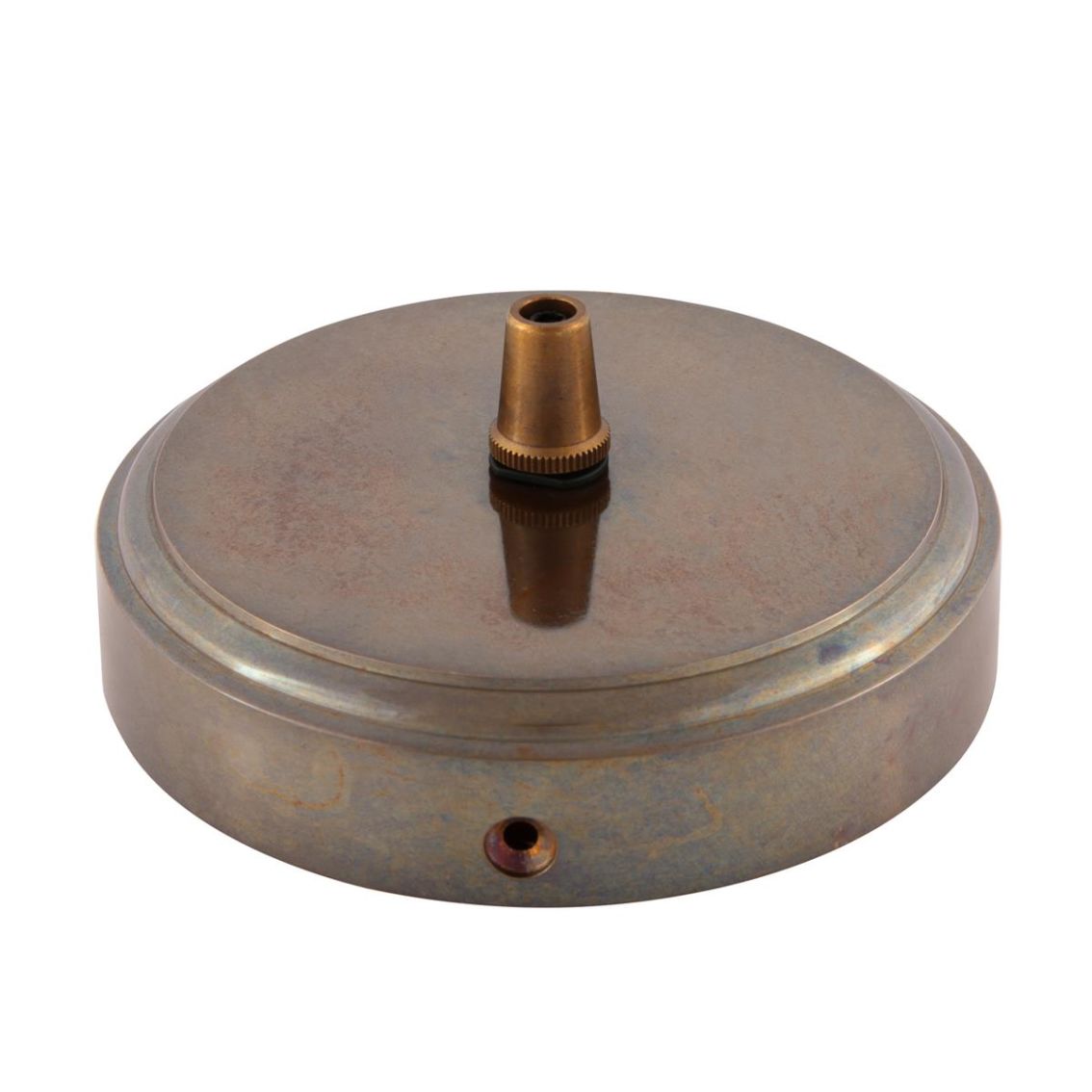 Cast brass ceiling rose with cord grip main product photo