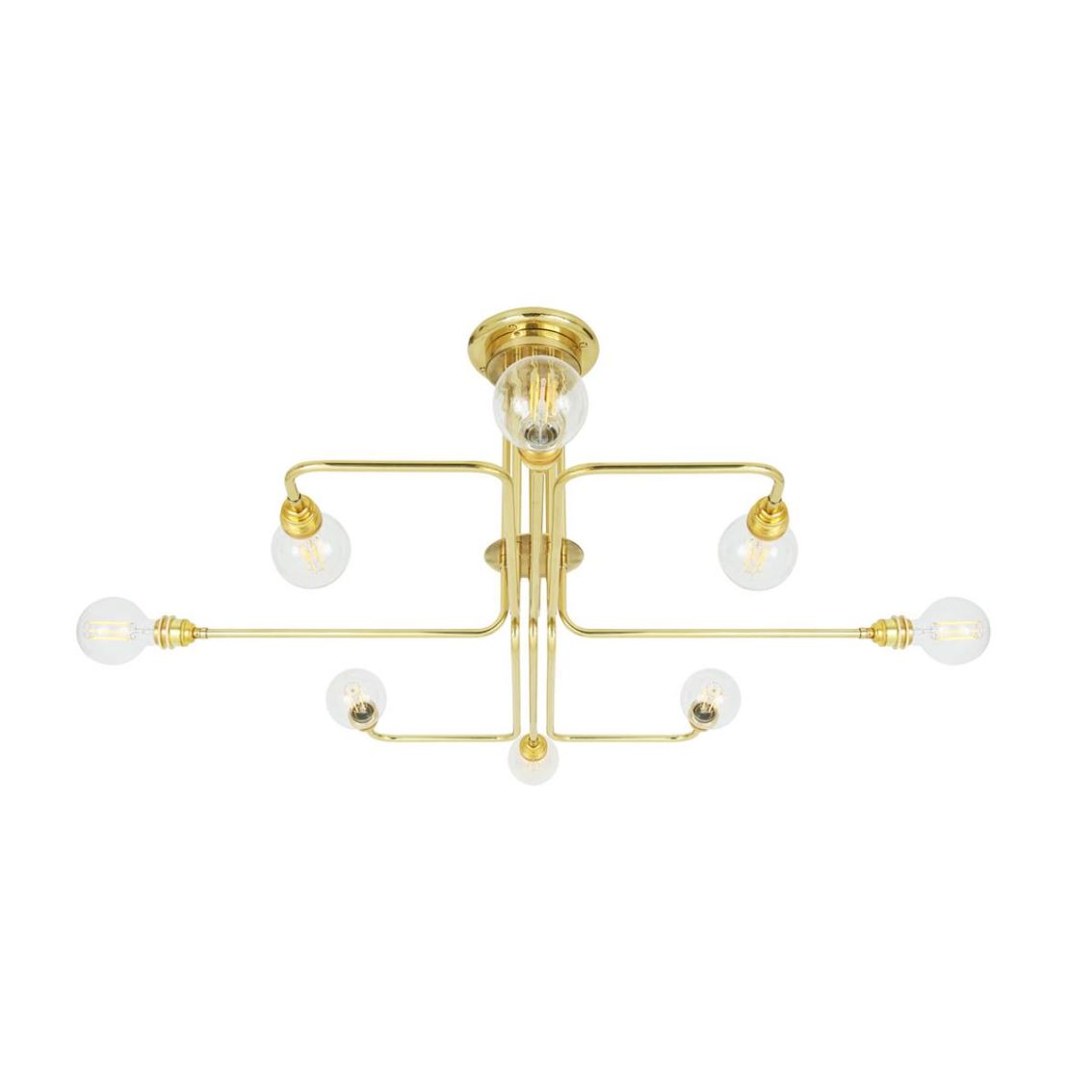 Irbid Modern Flush Chandelier, Eight-Arm main product photo