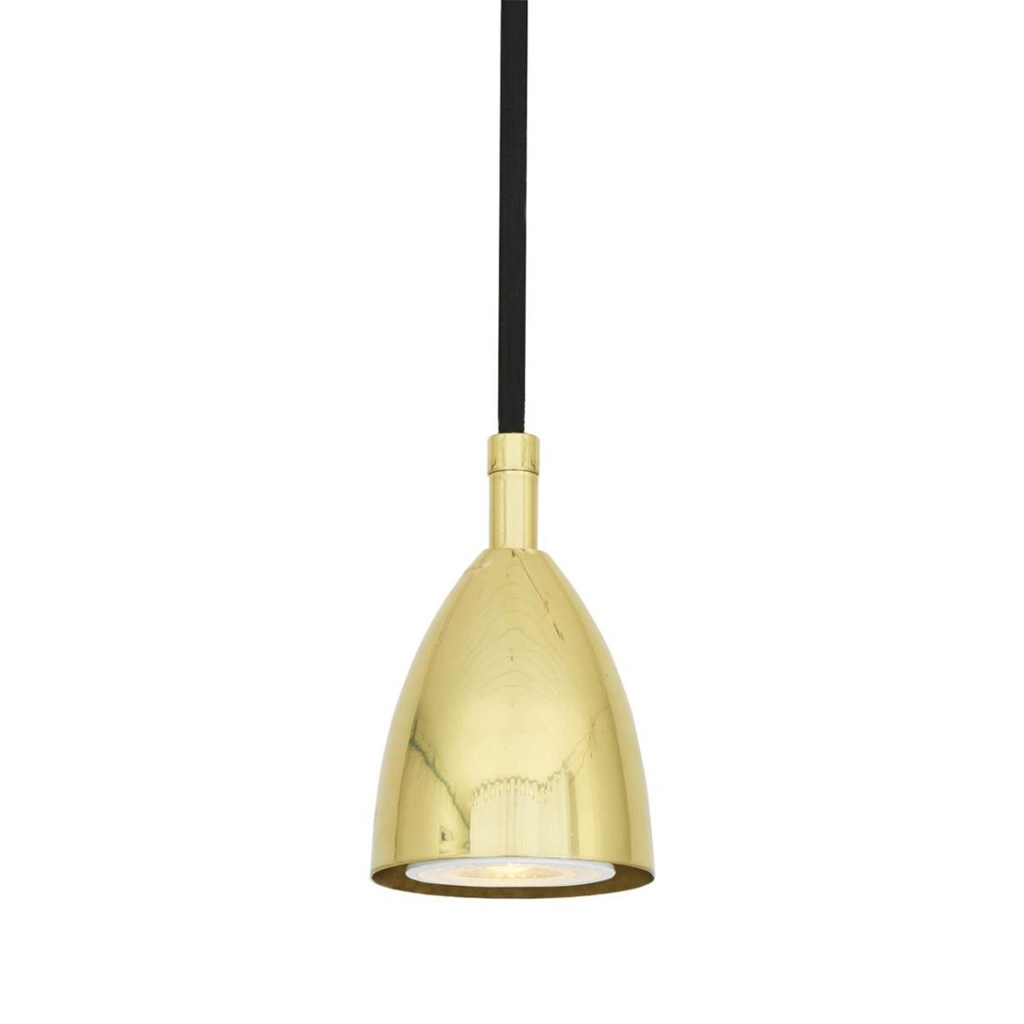 Lainio Small Modern Brass Cone Pendant Light 2.8" main product photo